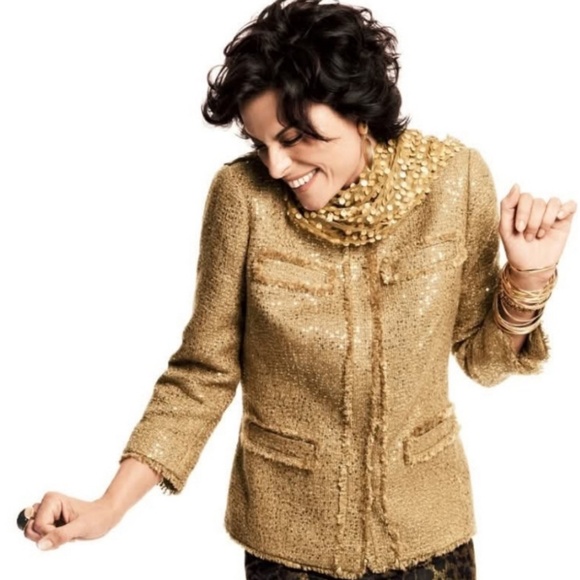 NWOT Chico's Noelle Goldie Tweed Jacket Chico size 4 traditional size 18-20 XXL - Picture 2 of 8